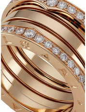 Bague BVLGARI "Bzero1" en or rose 18k et diamants