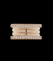 Bague BVLGARI "Bzero1" en or rose 18k et diamants